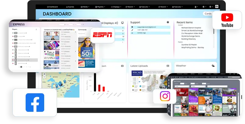 digital signage software and apps