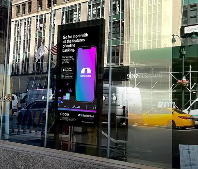 Double Sided Digital Window Display